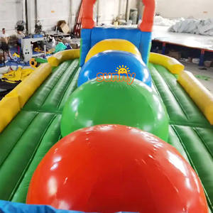 Structure gonflable commerciale pour enfants avec <span class=keywords><strong>piscine</strong></span>, parcours d'obstacles gonflable avec toboggan, <span class=keywords><strong>jeux</strong></span> aquatiques et à sec - Product Image 3