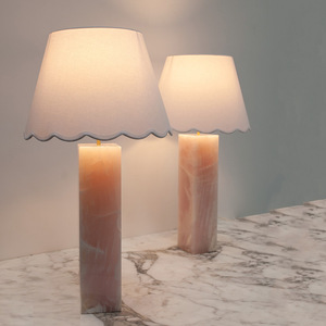 Joelle <b>Pink</b> Jade Table Lamp E26 LED <b>Switch</b> Control 220V Bedside Living Room Decor - Product Image 4