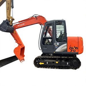 Excavadora de cadenas Hitachi Zaxis 70 con motor Kawasaki y cazo de excavación con capacidad de 0.12m y peso operativo de 7 T - Product Image 1