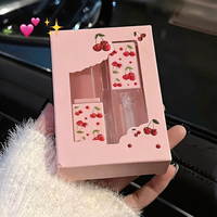 Set Perawatan Bibir Harian 2 Buah: Lip Balm Kaca Transparan Melembapkan, Menutrisi, Mengelupas Kulit Mati, dan Lip Oil Pelembap, Lip Gloss