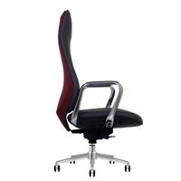 Chaise pivotante contemporaine, hauteur réglable, design luxueux, ergonomique, en cuir véritable, chaise de bureau confortable pour cadres