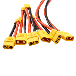 XT60กับสายอะแดปเตอร์ตัวผู้ XT90H ตัวเมียพร้อมปลอก10AWG สายซิลิโคนสายเชื่อมต่อพลังงาน RC XT60H-F XT90 XT90H-F XT60H-M - Product Image 2