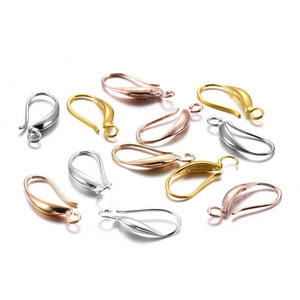 Teardrop <b>Earring</b> <b>Hooks</b> Copper Plated Silver Rose Gold Gold For <b>Earring</b> Making Jewelry Findings - Product Image 1