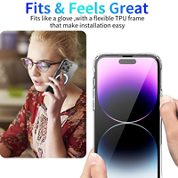 Protection Magnétique Transparente 5 en 1 pour iPhone 17 Pro : Coque, Verre Trempé, Protection d'Objectif de Caméra pour iPhone 14 15 16
