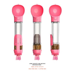 Vente en gros de bouteilles d'eau pour chien 4 en 1, <span class=keywords><strong>accessoires</strong></span> pour <span class=keywords><strong>chat</strong></span>, distributeur de boisson, bouteille d'eau portable pour chien avec sac à crottes - Product Image 6