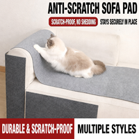 Tapis anti-griffures pour chat auto-adhésif réparable en tissu cuir, protection pour canapé et meubles, style Noël mignon, pour intérieur