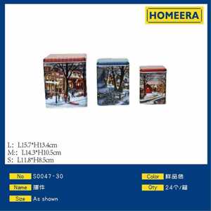 Homeera <b>Decorative</b> Storage Box Iron Rectangle Classic Design <b>Kitchen</b> Standing Type Single Tier S0047-30 - Product Image 1