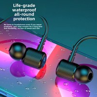 Headphone BT Nirkabel Elektronik Sport Earphone Neckband Magnetik Bass Headset Handsfree Earbuds dengan Mic