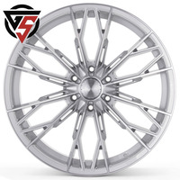 Nouvelles jantes de voiture grises GS, finition usinée, 17-24 pouces, en alliage d'aluminium, multi-rayons, forgées sur mesure, polies à haute brillance, légères