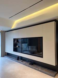 Muebles de Sala de Estar de Lujo con Estilo Nórdico, Mueble de TV Empotrado en la Pared, Personalización Completa para el Hogar - Product Image 6