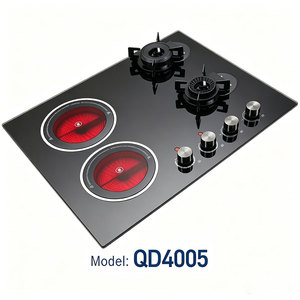 Table <span class=keywords><strong>de</strong></span> <span class=keywords><strong>cuisson</strong></span> <span class=keywords><strong>à</strong></span> <span class=keywords><strong>gaz</strong></span> domestique d'intérieur, <span class=keywords><strong>2</strong></span> brûleurs pliables, <span class=keywords><strong>2</strong></span> plaques chauffantes en céramique, allumage électronique, <span class=keywords><strong>plaque</strong></span> <span class=keywords><strong>de</strong></span> <span class=keywords><strong>cuisson</strong></span> double style personnalisée - Product Image 3