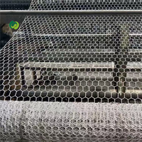 Grillage hexagonal en fil de fer galvanisé avec pliage pour enclos animaux et marquage de limites