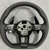 Volante de Fibra de Carbono al por Mayor para Volkswagen MK6 MK5 MK4 MK7 GOLF6 GTI7 con Accesorios de Cuero Perforado