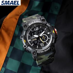 Montre numérique pour homme SMAEL 8007MC, camouflage tendance, LED, étanche, sportive, pour étudiants, avec alarme et chronomètre - Product Image 4