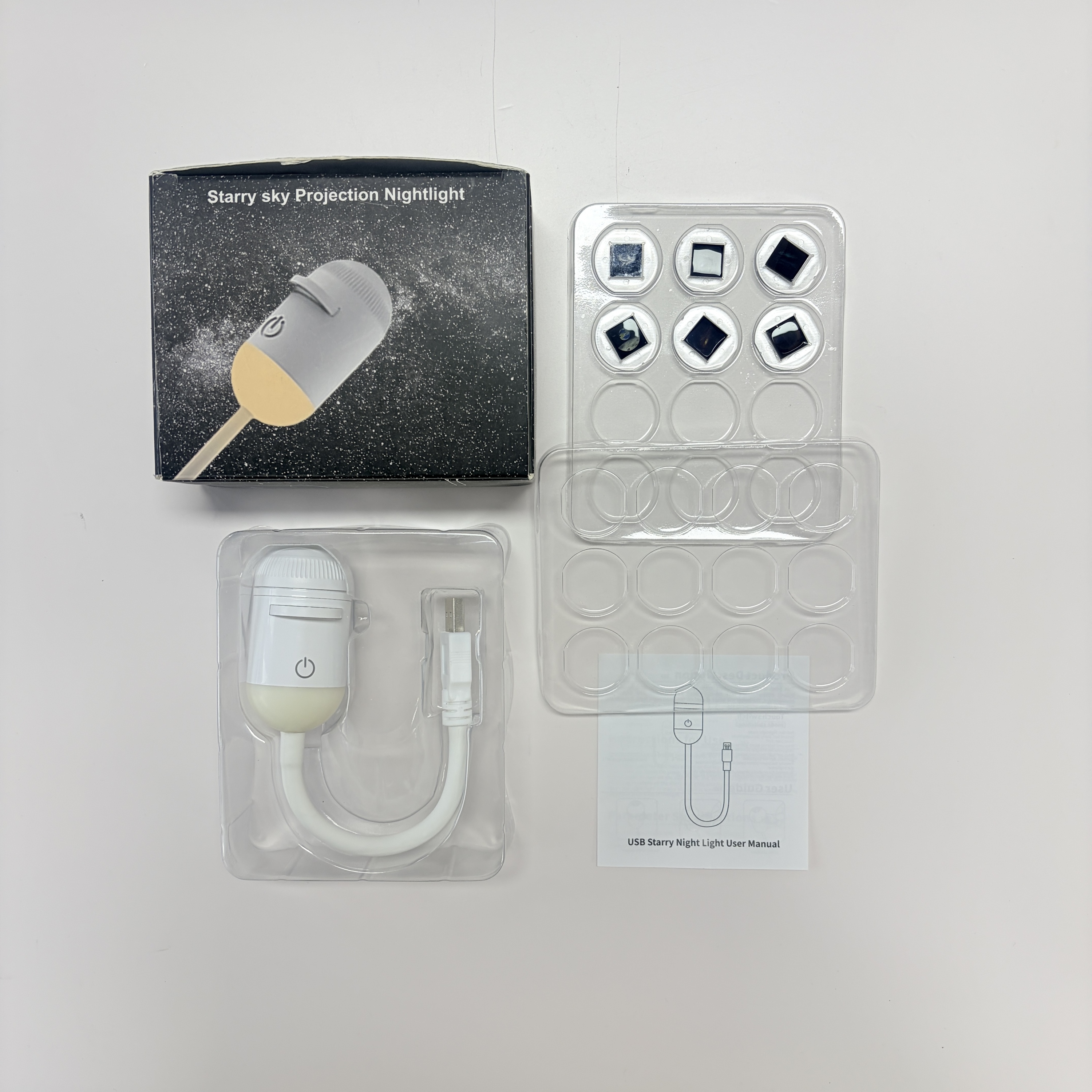 White-Projector Light (6 Slides)
