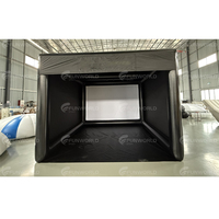 Tente gonflable commerciale de tir de projecteur de boîtier de simulateur de golf de cage d'entraînement de simulateur de golf avec l'écran de projection blanc