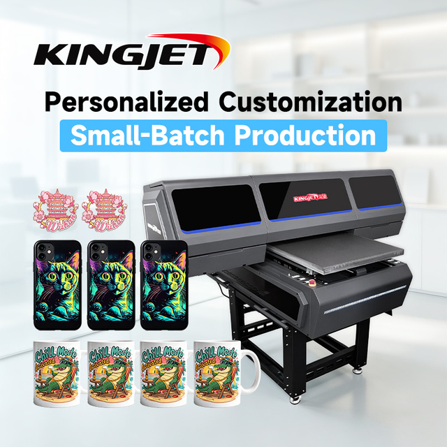 KingJet 6090 /9060 Uv Flatbed Printer Print on Phone case Pen Ceramic Glass Metal Acrylic Bottle