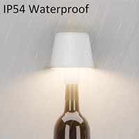 Sans fil Gradation Batterie Bar Bouteille Lampe Led Bouteille Lumière Tactile Led Lampe De Bureau Décor À La Maison Restaurant Led Rechargeable Lampes De Table