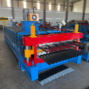 ماكينة صنع طبقات مزدوجة من الألواح والجدران الورقية للبيع بالجملة مباشرة ، ماكينة تشكيل اللف المستخدمة في ألواح السقف - Product Image 2