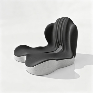 Coussin de dossier ergonomique en mousse à mémoire de forme M Wholesale avec logo personnalisé pour soulager les douleurs dorsales au bureau et à la maison - Product Image 3
