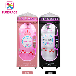 Funspace Aluminium Rail Grue Griffe Ciseaux Vending Coin Operated Arcade Game Machines Toy Cut Prize Machine pour jeu d'arcade - Product Image 3