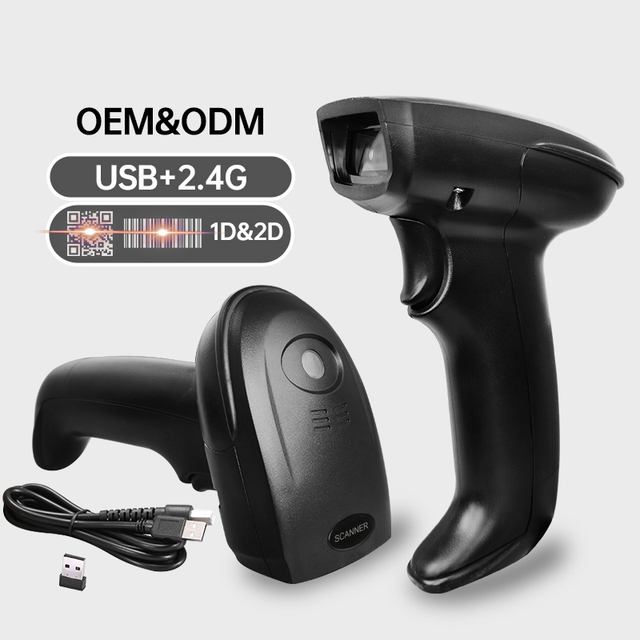 Scanner Qr Code Usb Bar Code Reader 1d Payment Barcode Shop Scanner Gun Bar Code Scanner for Supermarket
