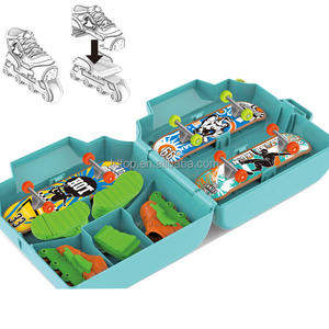 Mini <span class=keywords><strong>Skateboard</strong></span> de Poche Populaire avec Plateau en Plastique et Jeu de <span class=keywords><strong>Skatepark</strong></span>, Cadeau Idéal pour Enfants de 5 Ans et Plus, Unisexe - Product Image 2