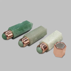 Rouleau de pierres précieuses naturelles de 15ml, bouteille d'huile essentielle, bâton de Massage, Point en cristal, outil de sculpture style GuaSha pour écouleurs - Product Image 4