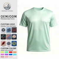 T-shirt en fibre de bambou avec micro-capsules d'aloès, logo personnalisé, vente en gros, éco-responsable, respirant