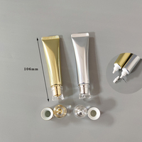 Tuyau en aluminium-plastique personnalisé d'usine 15mI crème pour les yeux bouchon intérieur tube de compression emballage de brillant à lèvres logo personnalisé