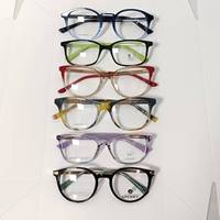 Monture optique en acétate solide de style étudiant, promotion haut de gamme, durable, légère, tendance, grande monture, usage quotidien