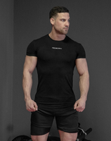 T-shirt pour homme, tee-shirt pour homme avec logo personnalisé, respirant, sport, course à pied, fitness, musculation, t-shirt de gym pour homme