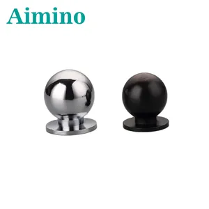 AIMINO油擦青铜家具旋钮圆形橱柜旋钮铝制抽屉家具滚珠手柄旋钮