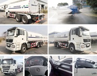 Camion pulvérisateur d'eau anti-poussière diesel Shacman F3000 380 ch LHD RHD pour sites miniers, véhicule de pulvérisation d'eau Euro 2