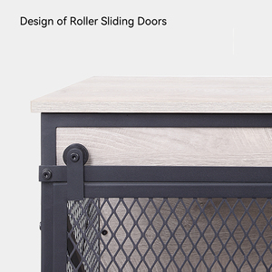 MOFESIPI-Jaula de madera para perro, jaula para interior, puerta corredera, para mascotas, mesa para casa de perro mediana y grande - Product Image 4