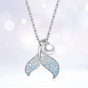 Collana con Ciondolo a Coda di Sirena per Donne, Stile Barocco, Ispirata alla Natura, Catena per Clavicola - Product Image 6