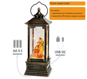 <strong>Wholesale</strong> Price Glow Personalized LED Lighting Christmas Souvenir <strong>Snow</strong> <strong>Globe</strong> Nativity Scene Figurines - Product Image 3