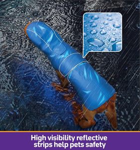 Dog Waterproof <strong>Raincoat</strong> Poncho for Small/Large Dogs Solid Pattern XS Size Eco-Friendly <strong>Nylon</strong> Material - Product Image 4