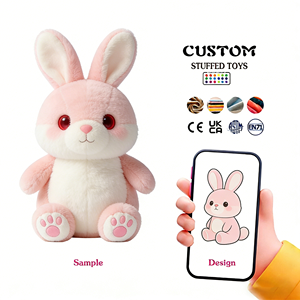 Venta Directa de Fábrica: Juguetes de Peluche de Conejo de Alta Calidad, Hechos con Técnicas de Bordado, Telas Suaves, Personalizables - Product Image 3