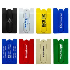 2024 Hot Sale Factory Wholesale Mobile Credit Card Holder ID Card Holders Silicone Phone Card Wallet For Cell Phone