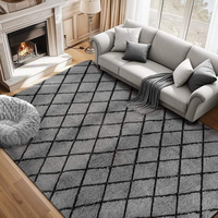 Tapis de sol moderne pour salon, chambre à coucher, canapé-lit, tapis en peluche doux à poils longs pour chambre et salon