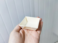 Plateau à gâteau en bois empilable, biodégradable, de qualité alimentaire, pour la restauration en gros