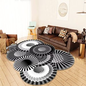 Tappeti Persiani in Cashmere a Pelo Lungo, Motivo a Spirali Bianche e Turchesi, Design Moderno e Astratto - Product Image 1