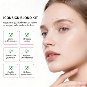 Kit Decolorante de <span class=keywords><strong>Cejas</strong></span> ICONSIGN Blond Kit, Fácil de Usar, con Polvo Decolorante y Revelador para Aclarar el Color del Cabello y Eliminar Tintes - Product Image 3