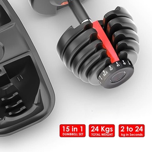 Haltères réglables compacts Easy Weight Change 24 kg, de 2,5 kg à 24 kg, pour usage domestique - Product Image 4