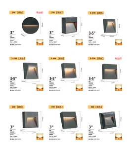 <b>LED</b> <b>corner</b> step <b>light</b> IP65 aluminum embedded staircase wall <b>light</b> indoor and outdoor embedded wall staircase <b>light</b> - Product Image 4