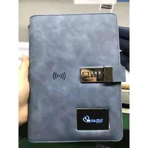 Elektronische Gadget Innovatieve Smart Notebook Met Sluizen Power Bank Note Boek Relatiegeschenk Stationaire Agenda