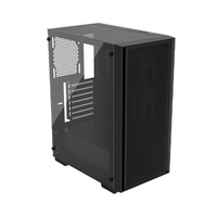 Boîtier PC Gaming Mid-Tower avec refroidissement liquide 240, panneau latéral transparent, format ATX, en stock