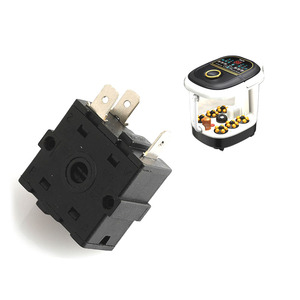 Interruptor Rotatorio de 3 Pines/5 Pines T125 16A 125V 250V 2 3 4 5 6 Posiciones, Interruptor Giratorio para Ventilador y Cafetera - Product Image 4