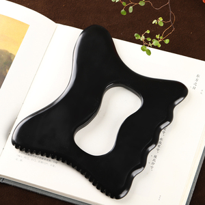 Alat Gua Sha Batu Bian Hitam Kustom Ukuran Besar Alat Pijat Pengikis Batu Bian untuk Terapi Tubuh Papan <span class=keywords><strong>Guasha</strong></span> - Product Image 6